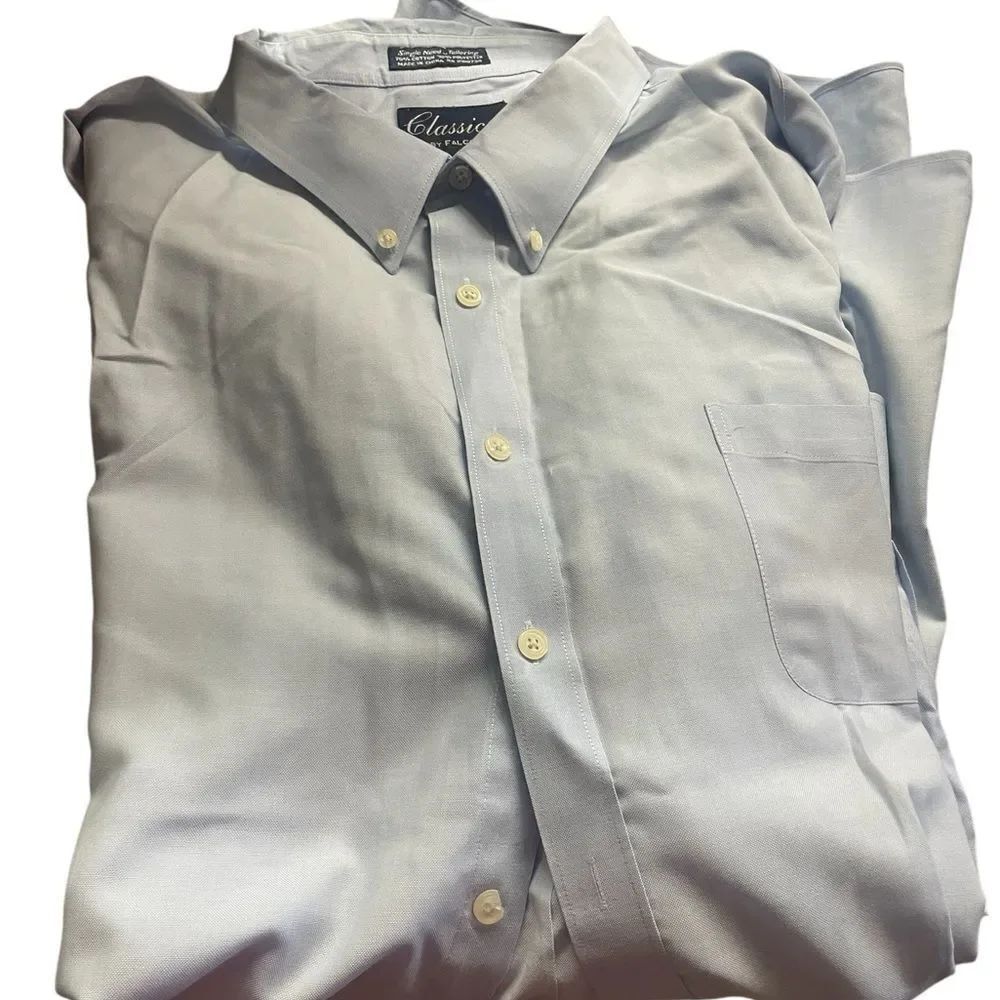 Classic Sky Blue Men's Dress Shirt excellent condition see pics